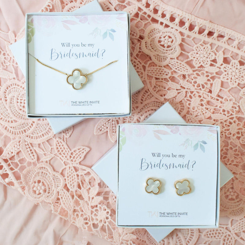 Bridesmaid Earrings Set - Lucky Maiden
