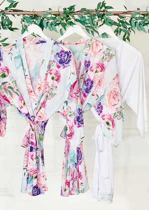 Floral Robes for Bridesmaids - Lucky Maiden