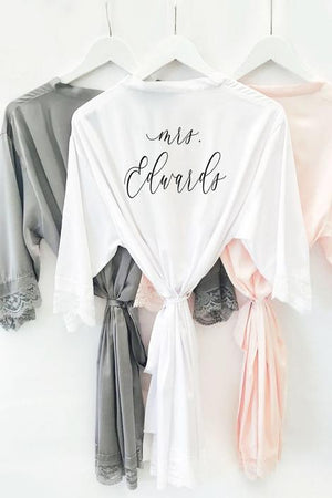 Bride and Bridesmaid Robes - Lucky Maiden