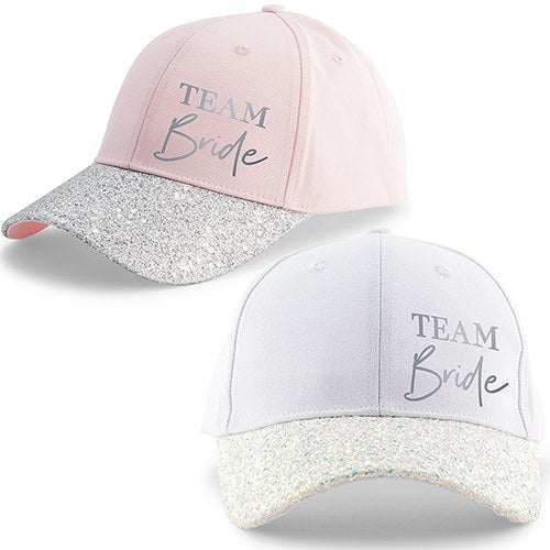 Team Bride Glitter Baseball Hat - Lucky Maiden