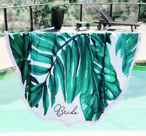 Palm Leaf Beach Towel - Lucky Maiden