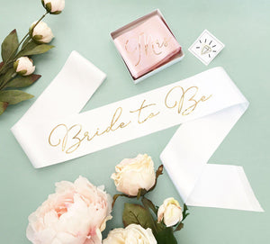 Custom Bride to Be Sash - Lucky Maiden
