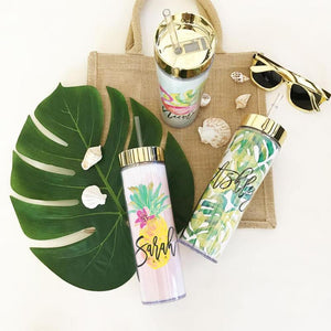 Tropical Beach Tumbler with Straw - Lucky Maiden